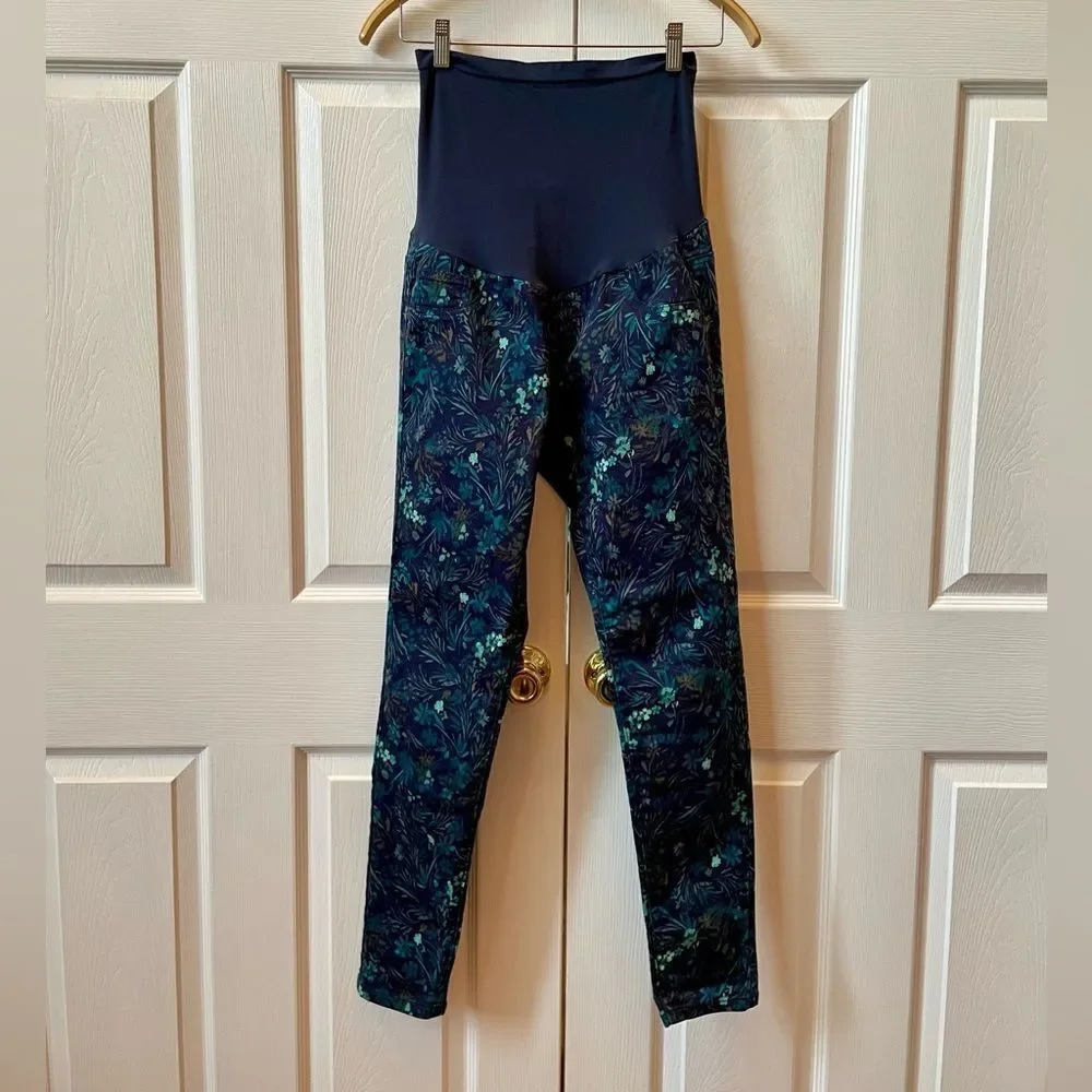 Motherhood Maternity Printed Denim Pants Size M EUC